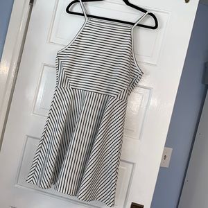 Size 14 ladies H&M divided striped dress